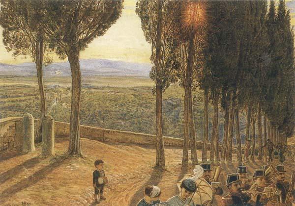 William Holman Hunt Festa at Fiesole Sweden oil painting art